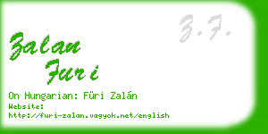 zalan furi business card